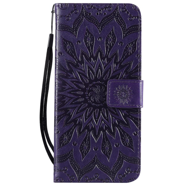KT Imprinting Series-1 Imprint Sunflower Case med kortplatser för Huawei Mate 20 Pro null none
