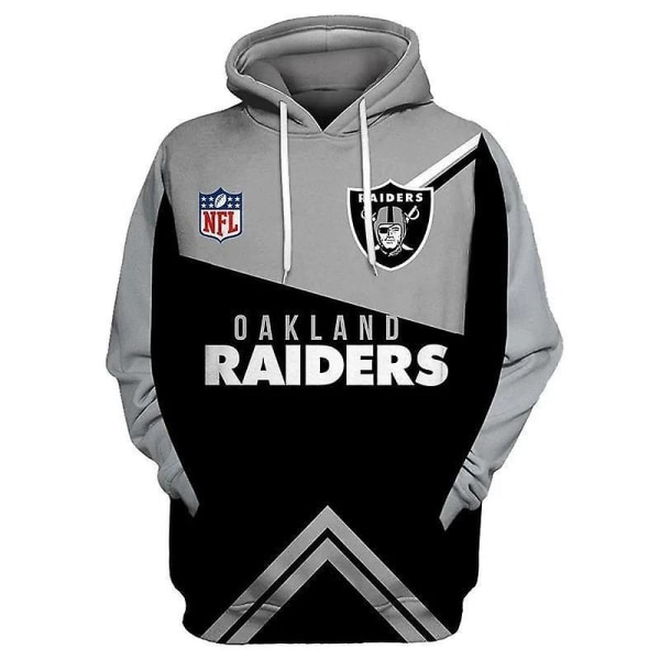 Nfl Raiders 3d Digital Printing Pullover Huvjacka herrtröja Team Cup-wy03-4xl WY03 m