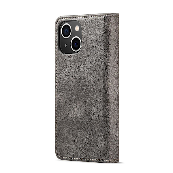 Crazy Horse Case för iPhone 15 Grey