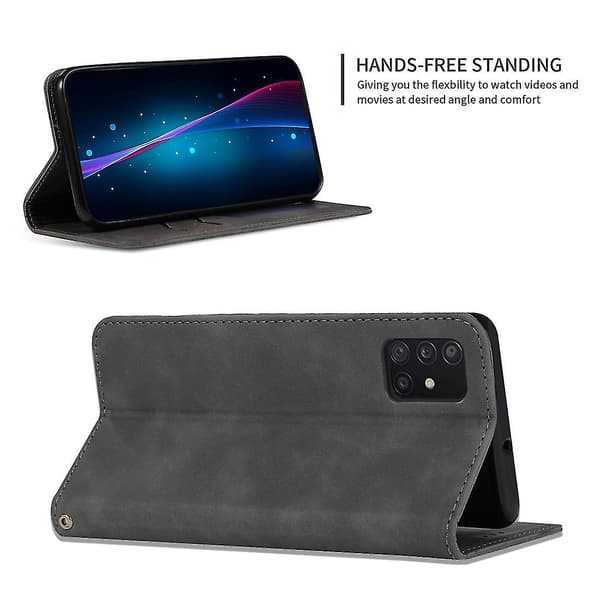För Samsung Galaxy A51 5g Busines Case Dark Grey