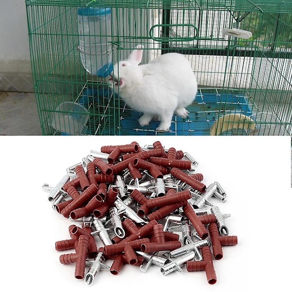 30 förpackningar Kanin Nipple Water Drinker Vatten Fjäderfämatare Bunny Rodent Mouse