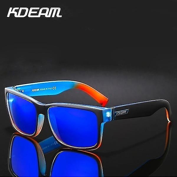 Kdeam Mirror Polarized Solglasögon Uv400 Resesolglasögon blue