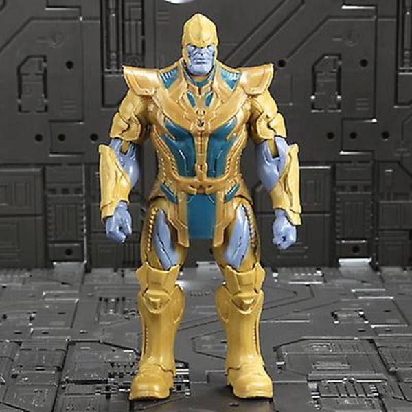 Marvel Avengers 3 Infinity War Film Anime Super Heros Spiderman Captain America Iron Man Hulk Thor Superhjälte Actionfigur Leksaker C Thanos 2