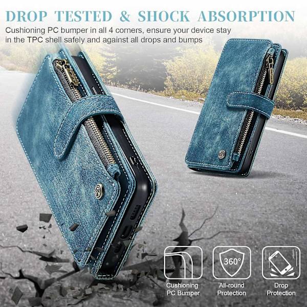 Multifunktionellt case för iPhone 15 Pro Blue