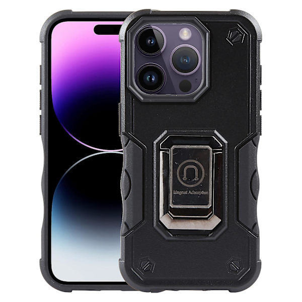 Ringhållare Armor Case För iPhone 15 Pro Black none