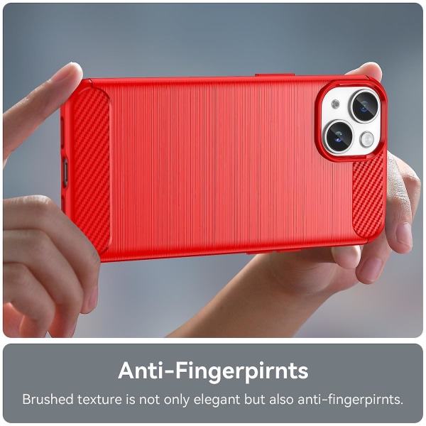 TPU phone case för iPhone 15 Plus Red