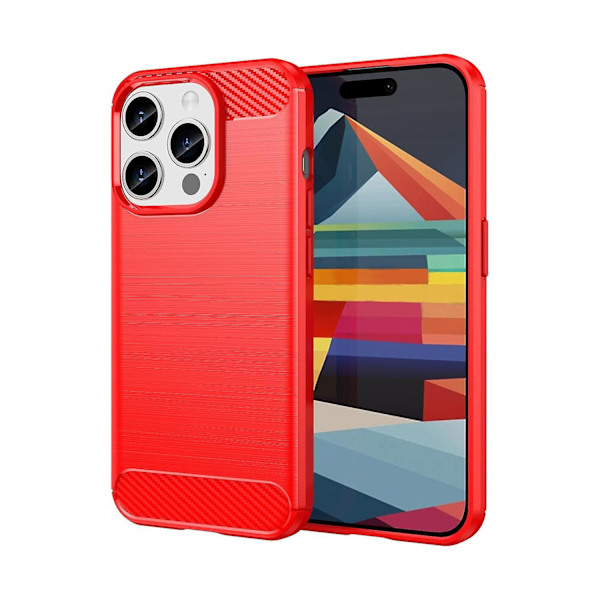 TPU phone case för iPhone 15 Pro Red
