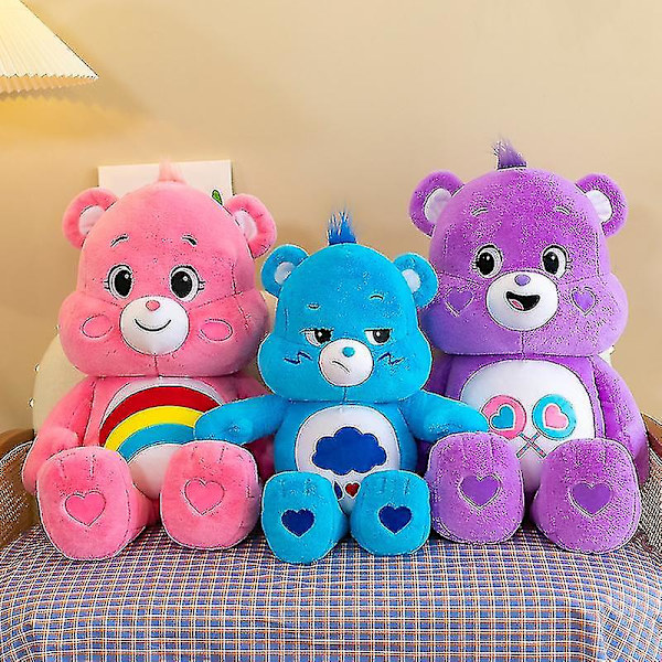 Kawaii Weather Bear Plyschleksak Söt Mjuka Djur Björndockor Carebears Plyschar Barn Födelsedagspresent Alla hjärtans present H blue
