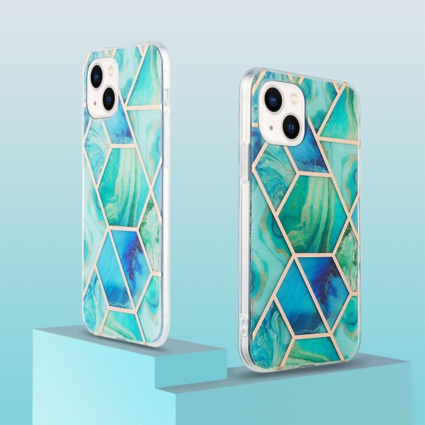 Marmor TPU- case för iPhone 15 Plus Green