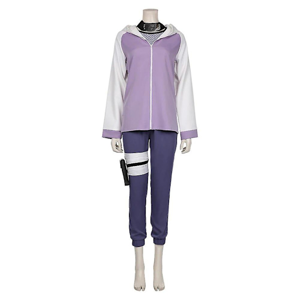 Anime Cosplay Halloween Cosplay Hyuga Hinata Peruk Mörk Lila Lång Söt Peruk Hyuga Hinata Cosplay Beige XL