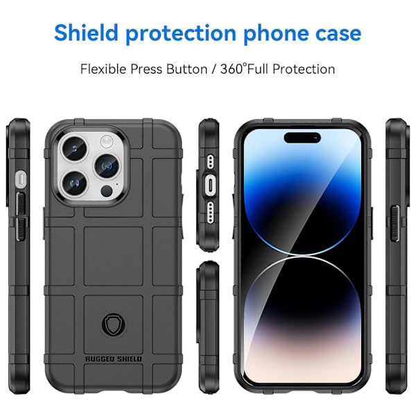 TPU phone case för iPhone 15 Pro Black
