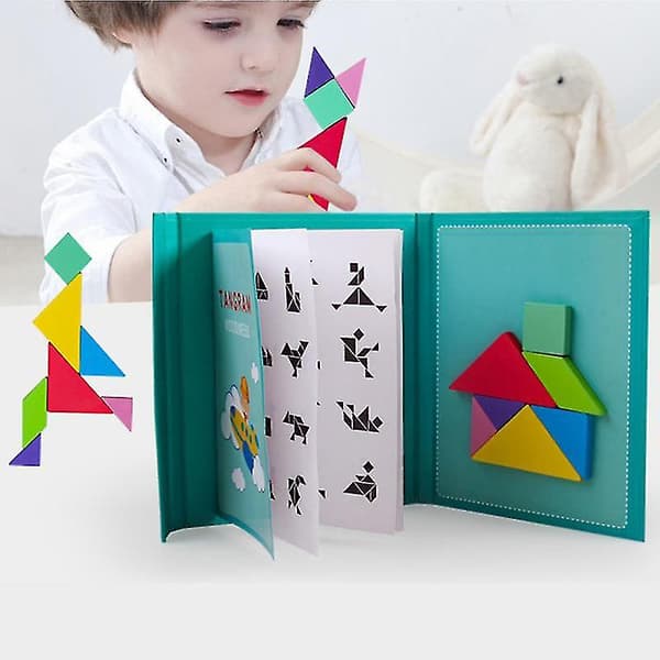 Jigsaw Tangram Game Lärande Pedagogiska ritbord pusselspel null none