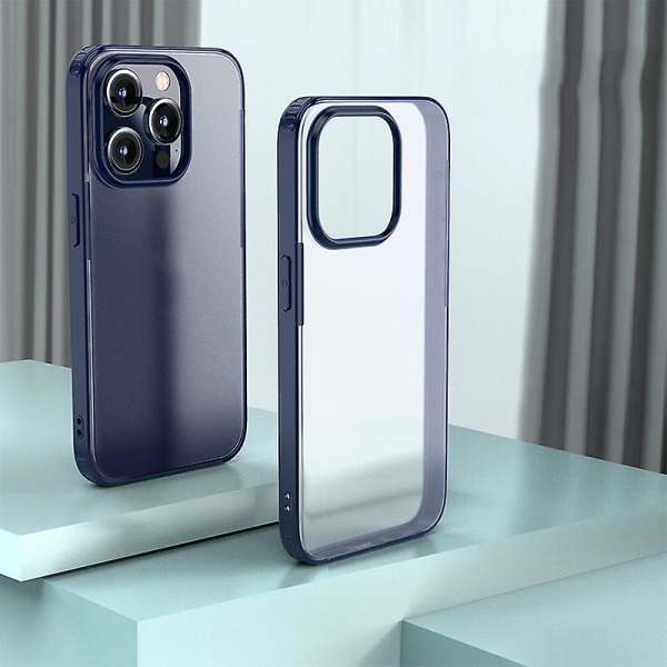 Frostat phone case för iPhone 15 Pro Max Blue