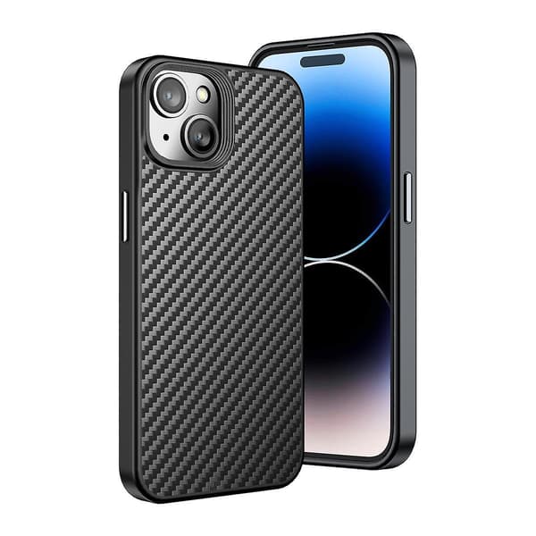 Kevlar TPU phone case för iPhone 15 Plus null none