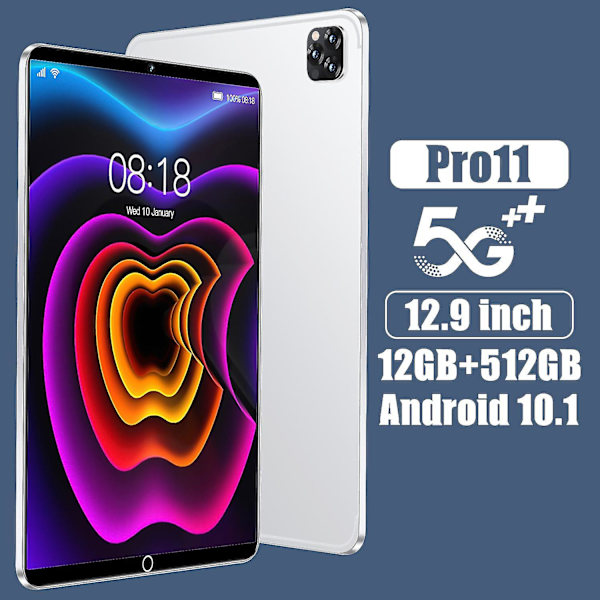 Pro11 12gbram + 512gbrom 12,9 tum Android OS 12.0 White