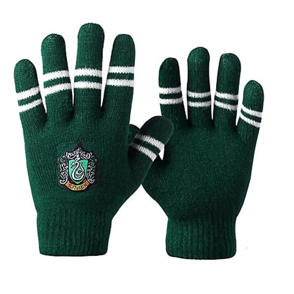 Harry Potter Slytherin House färgrandiga cosplayhandskar