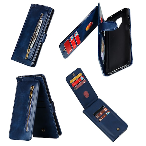 Blixtlåsficka 9 kortplatser Case till Xiaomi Redmi Note 9 Promi Note 9 Pro Maxmi Note 9S null none