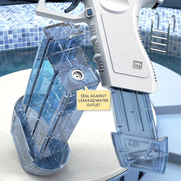 Elektrisk vattenleksak Automatisk Water Blater-leksaker för barn Sommarpojke Flickor Vattenkampleksaker blue A