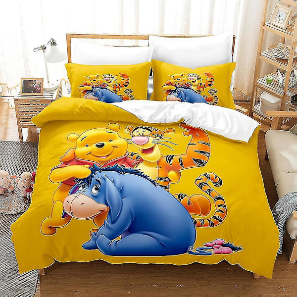 Winnie The Pooh Tredelad sängkläder D 220*240cm three-piece set