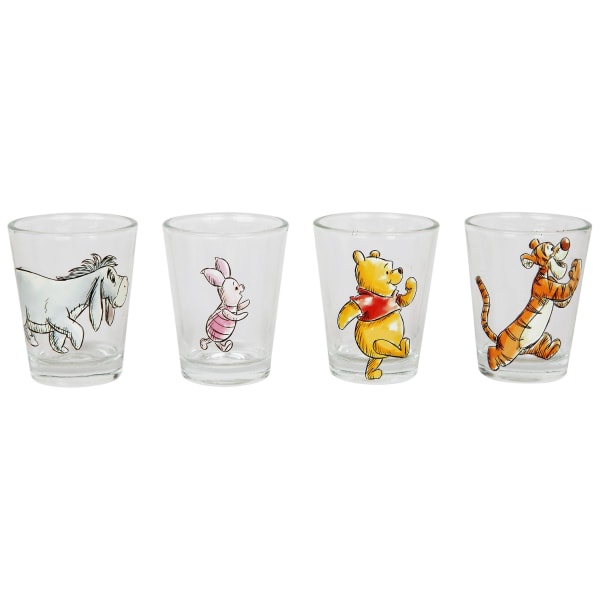 Nalle Puh Group 4-pack Shot Glass Set Clear none