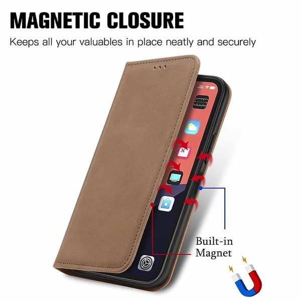 Retro Skin Feel Case för iPhone 15 Brown