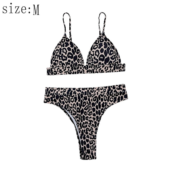 Summer Beach Baddräkt Baddräkt Dam Baddräkt Leopard Bikini Split Baddräkt