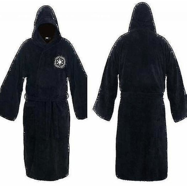 Star War Badrock Jedi Sith Huva Morgonrock Kappa Mjuk fleece Morgonrock Julklapp black M