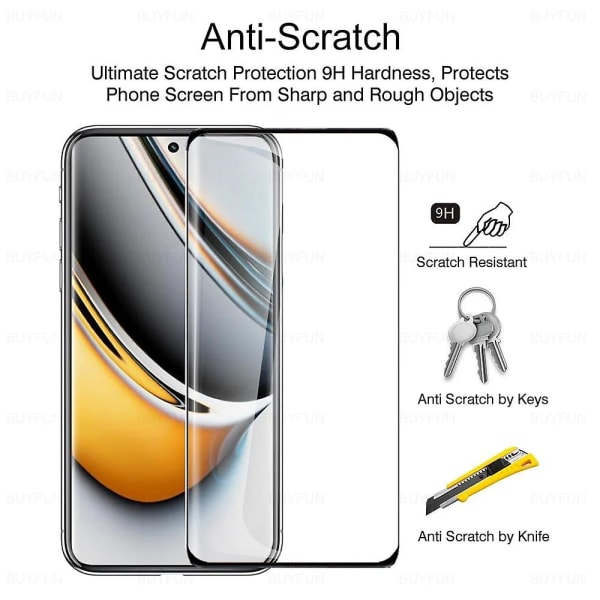 För Realme 11 Pro Plus 5g Glas 2st Böjt härdat glas Realme11pro Plus 6,7'' skärmskydd null none
