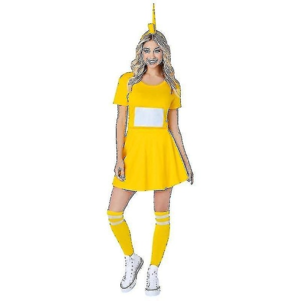 Kvinnor Teletubbies Kostymer Tinky Winky Dipsy Laa-laa Po Cosplay Party Fancy Dress Kostym Yellow 7-9 years