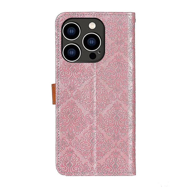 Präglat phone case för iPhone 15 Pro Pink