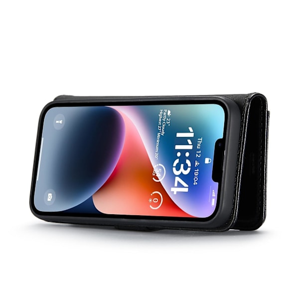 Crazy Horse Case för iPhone 15 Plus Black