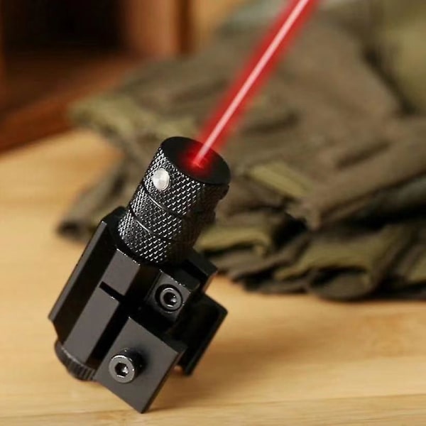 Mini infraröd laser riktad uppåt, nedåt, vänster och höger Justerbar laserficklampa Högtransmittans Lens Lärarpenna Instrument (rött ljus + null none