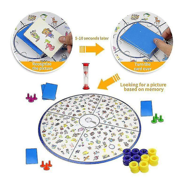 Detectives Looking Chart Brädspel Baby Puzzle Education Plastic Puzzle Brain null none