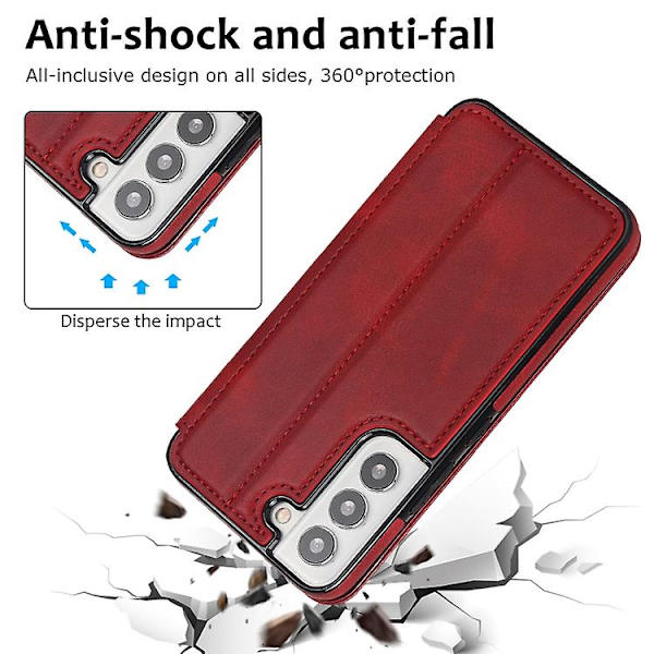 För Samsung Galaxy S22 5g Knight magnetiskt phone case Red