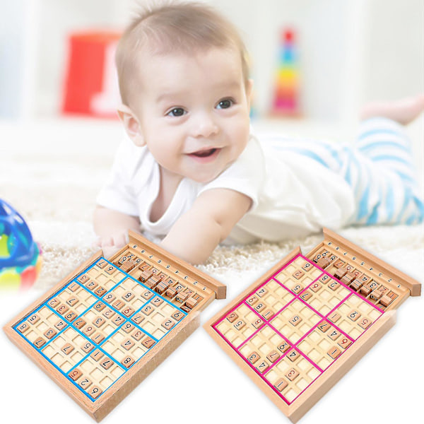 Interaktiv schack Sudoku spelplan Omedelbar minnesträning för förskolebarn Pink