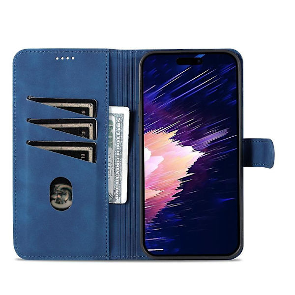AZNS Calf Texture Case för iPhone 15 Blue