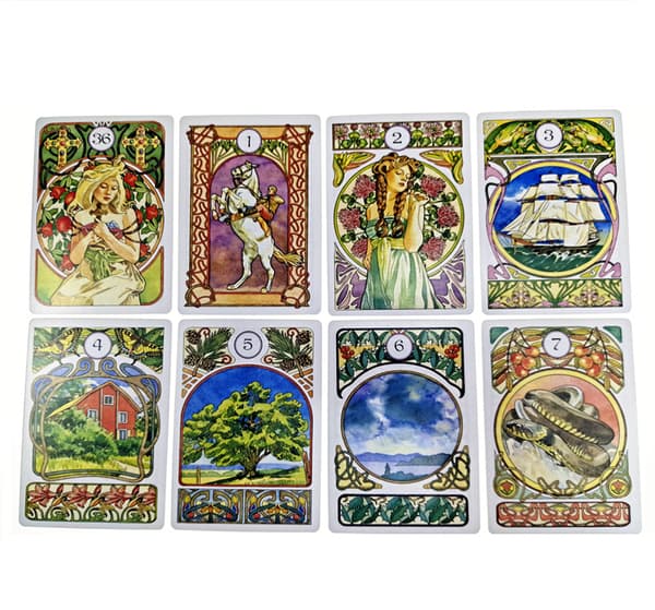 Art Nouveau Lenormand Oracle Divination-kort
