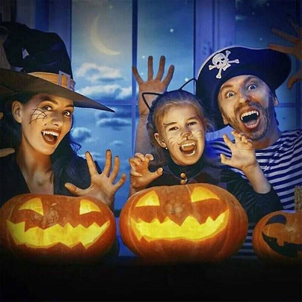 halloween infällbara vampyrtänder proteser