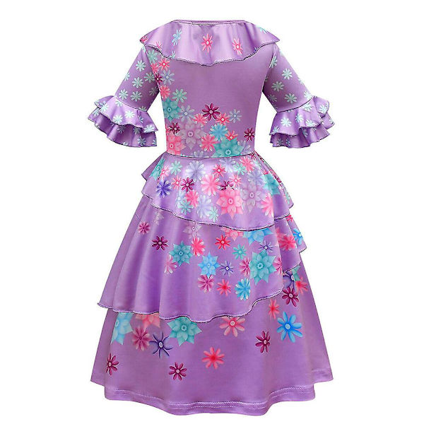 6-12 år tjej Encanto prinsessan Isabela festklänningar 8-9 Years