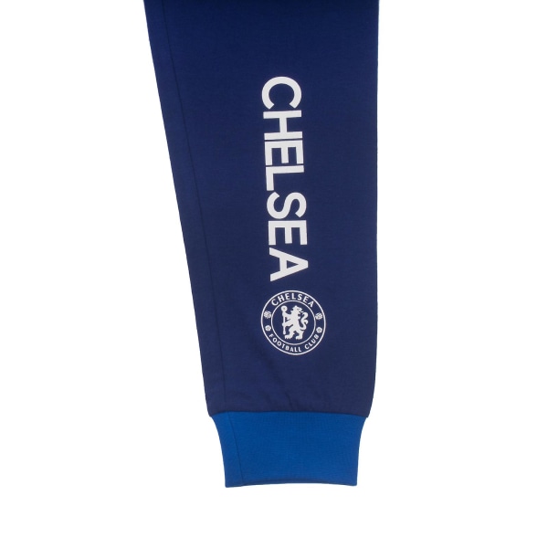 Chelsea FC Boys Pyjamas Long Sublimation Kids OFFICIELL Fotbollspresent Royal Blue 11-12 Years