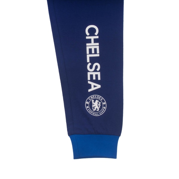 Chelsea FC Pojkpyjamas Långa Sublimering Officiell Fotbollspresent Royal Blue 13-14 Years