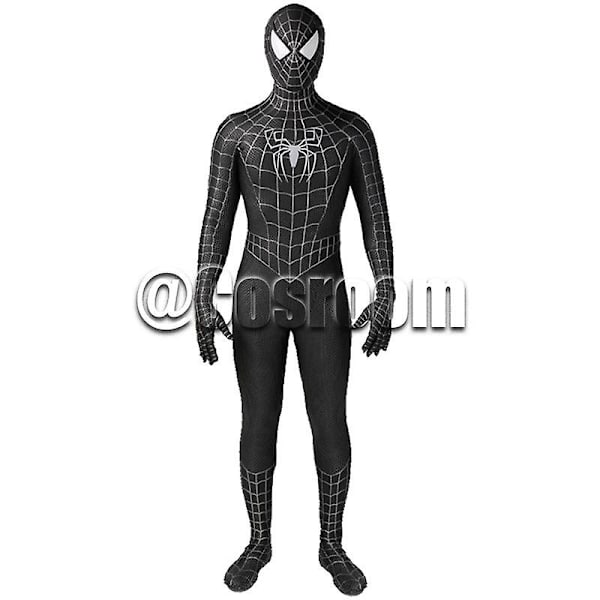 Tobey Maguire Spiderman Kostym Svart/röd Raimi Spider Man Cosplay Superhjälte Zentai Kostym Halloween Kostymer För Vuxna/barn 190 red