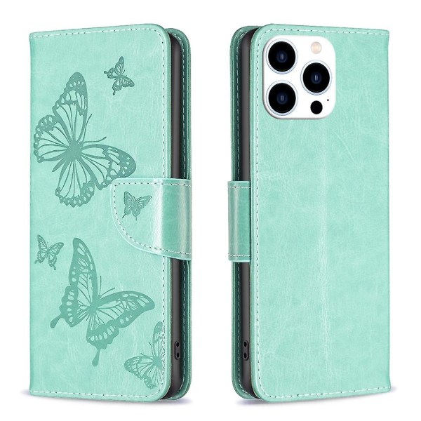 Butterflies Phone case för iPhone 15 Pro Grey