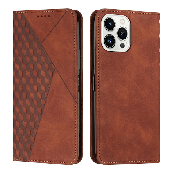 Diamond PU- case för iPhone 15 Pro Brown