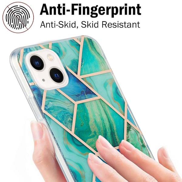 Marmor TPU- case för iPhone 15 Plus Green
