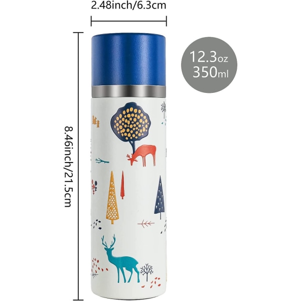 Flaska Vattenflaska Rostfritt stål Flaska Metall 350ml resemugg Varm dryck kopp kaffe null none