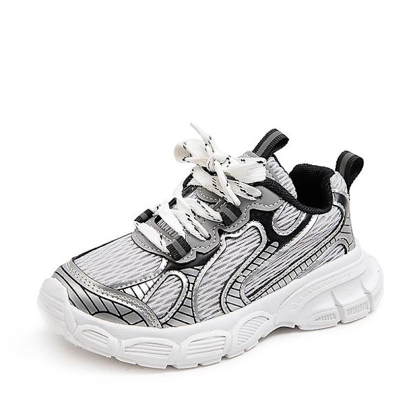 Sneakers för barn Andas Pojkar Flickor Löparskor Mode Sportskor 3An2301 White 26