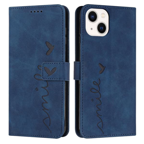 PU phone case för iPhone 15 Blue