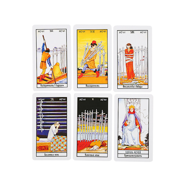 Full Russian Rider Waite Tarotkort Divination Cards