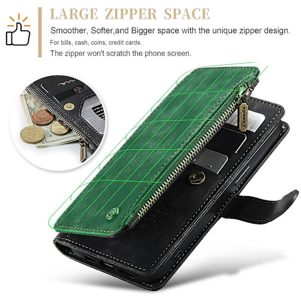 Multifunktionellt case för iPhone 15 Plus Black